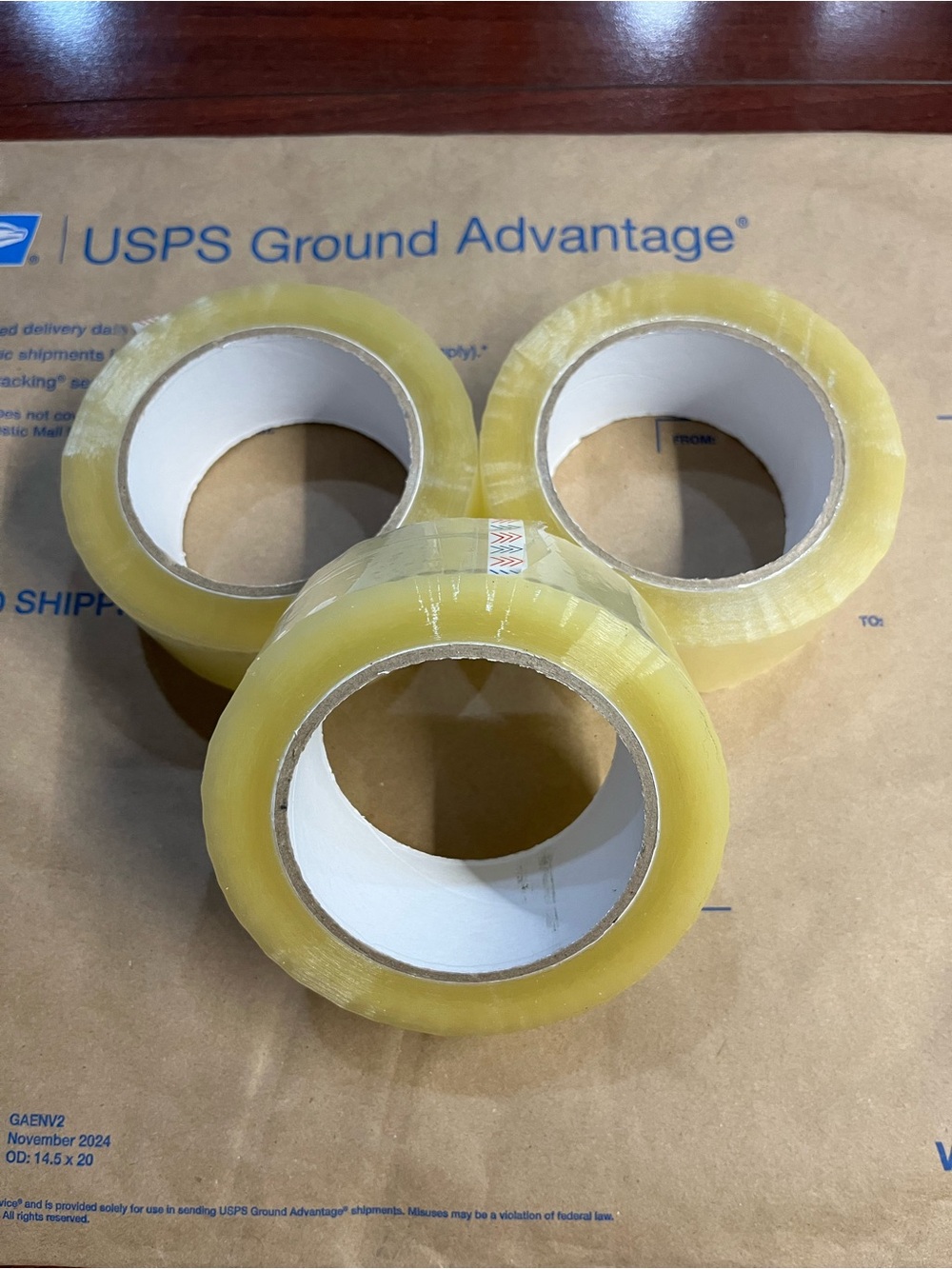 (3) Rolls of Clear Packing Tape 2 Inch x 110 Yards (330 Feet Each) Shipping New